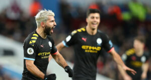 Aguero Writes History as Man City Regains Second Place